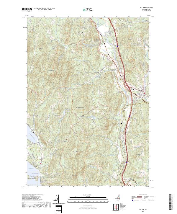 Ashland topographic map thumbnail
