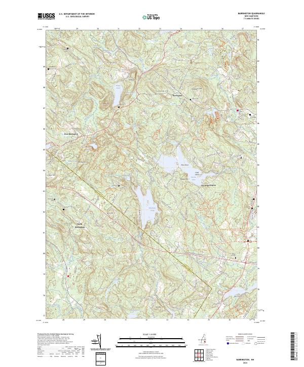 Barrington topographic map thumbnail