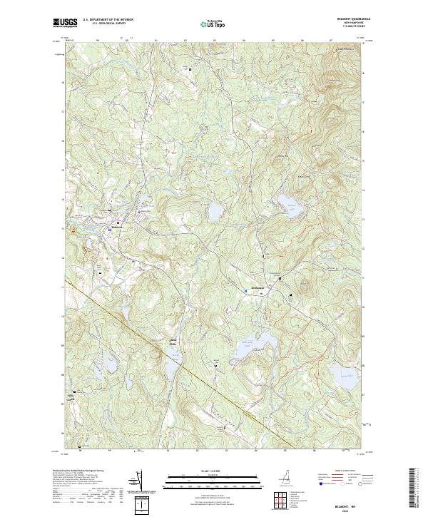 Belmont topographic map thumbnail