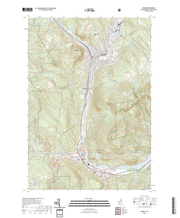 Berlin topographic map thumbnail