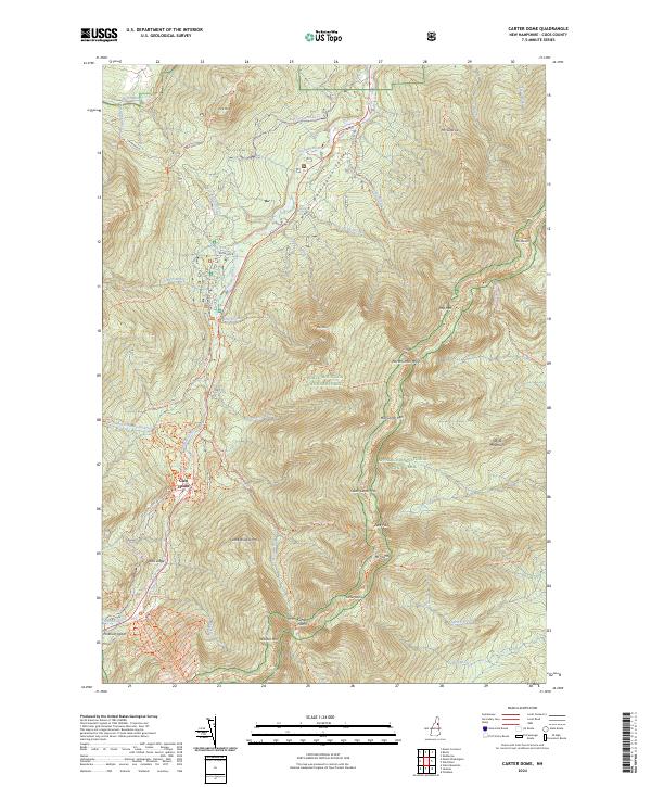 Carter Dome topographic map thumbnail