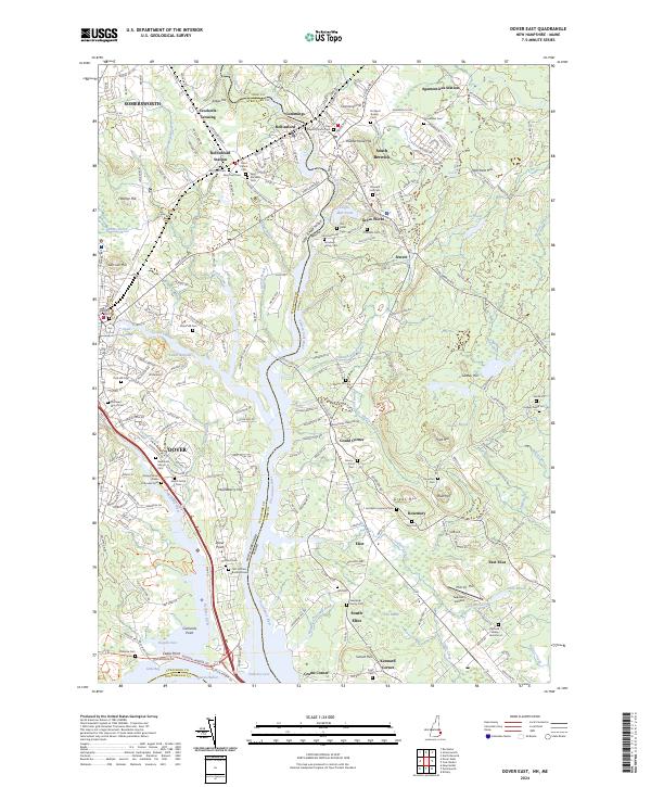 Dover East topographic map thumbnail