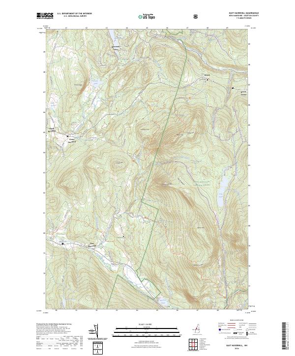 East Haverhill topographic map thumbnail