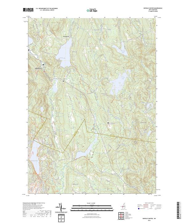 Enfield Center topographic map thumbnail