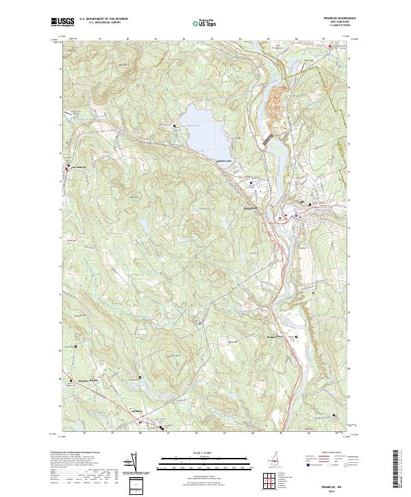 Franklin topographic map thumbnail