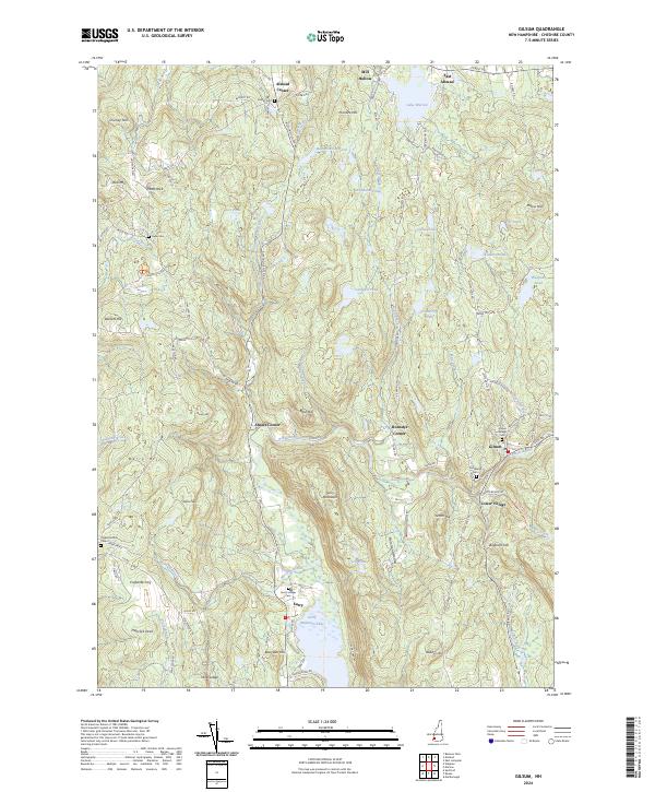 Gilsum topographic map thumbnail