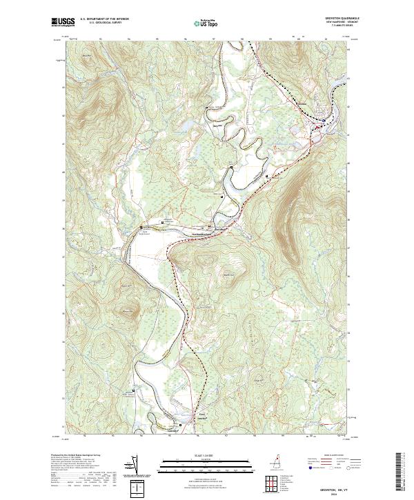 Groveton topographic map thumbnail