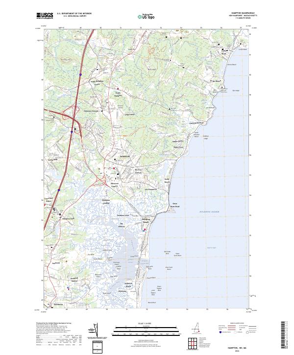 Hampton topographic map thumbnail