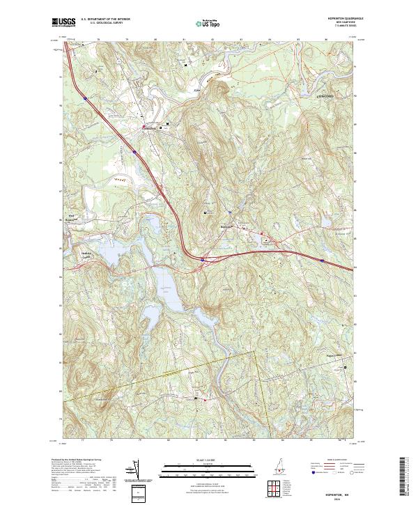 Hopkinton topographic map thumbnail