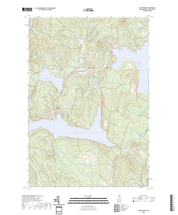 Lake Francis topographic map thumbnail