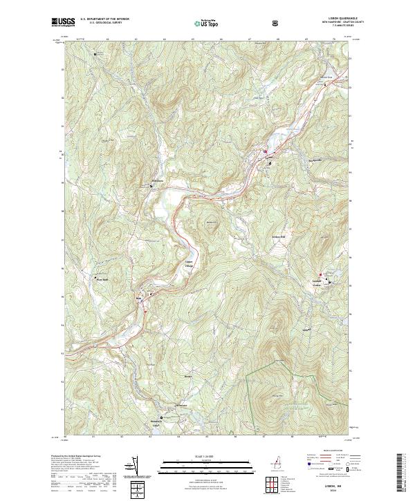 Lisbon topographic map thumbnail