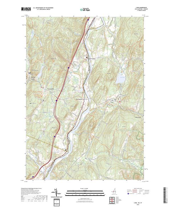 Lyme topographic map thumbnail