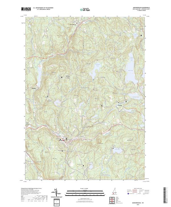 Marlborough topographic map thumbnail