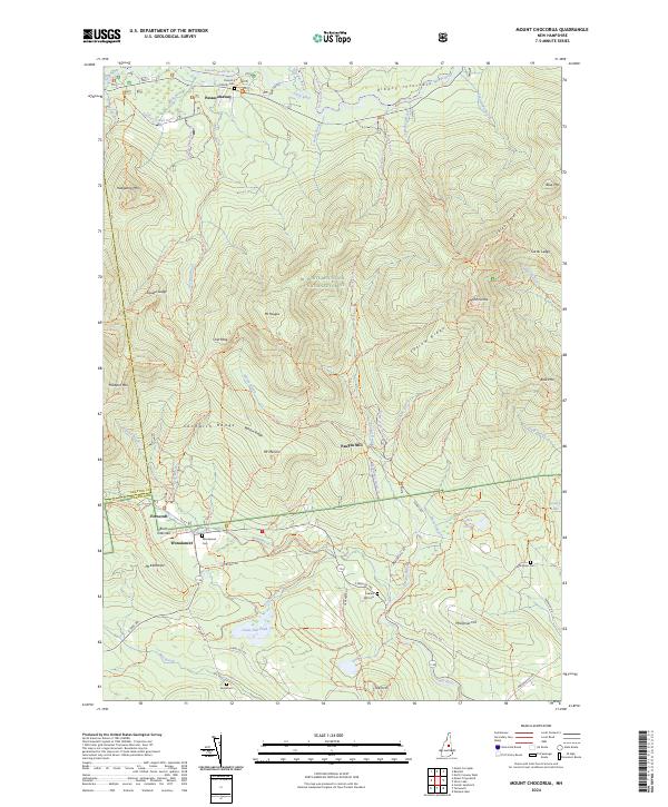 Mount Chocorua topographic map thumbnail