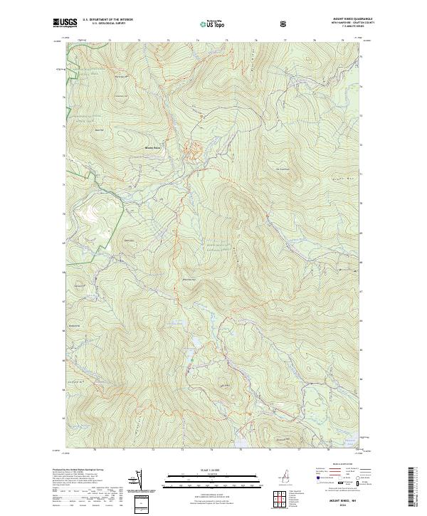 Mount Kineo topographic map thumbnail