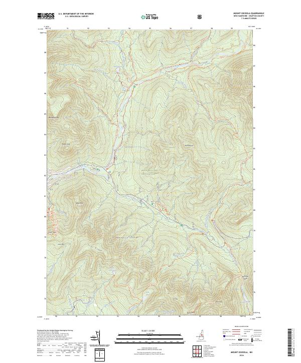 Mount Osceola topographic map thumbnail