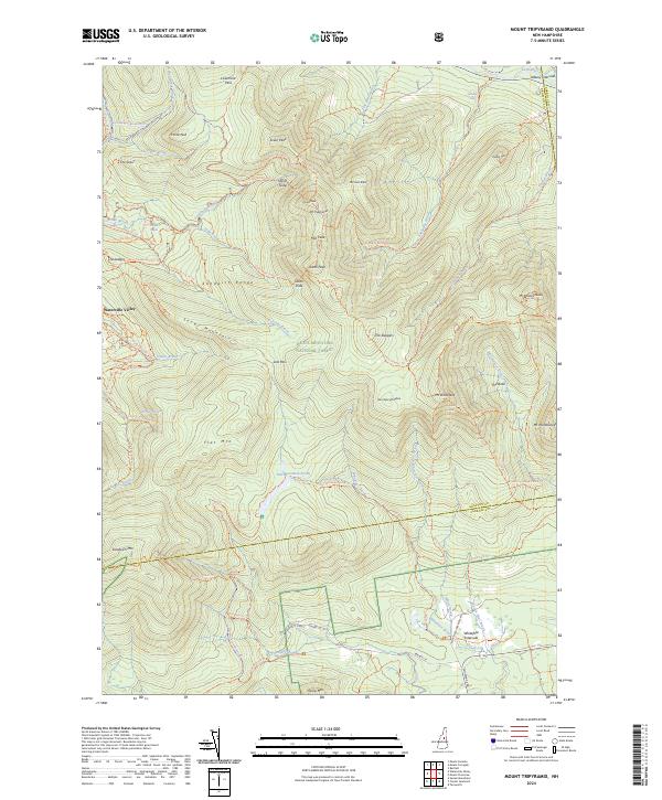 Mount Tripyramid topographic map thumbnail