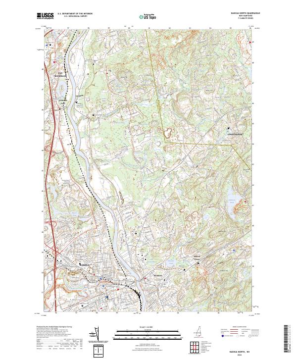 Nashua North topographic map thumbnail