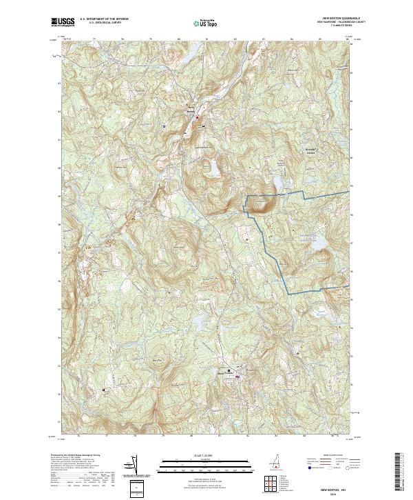 New Boston topographic map thumbnail