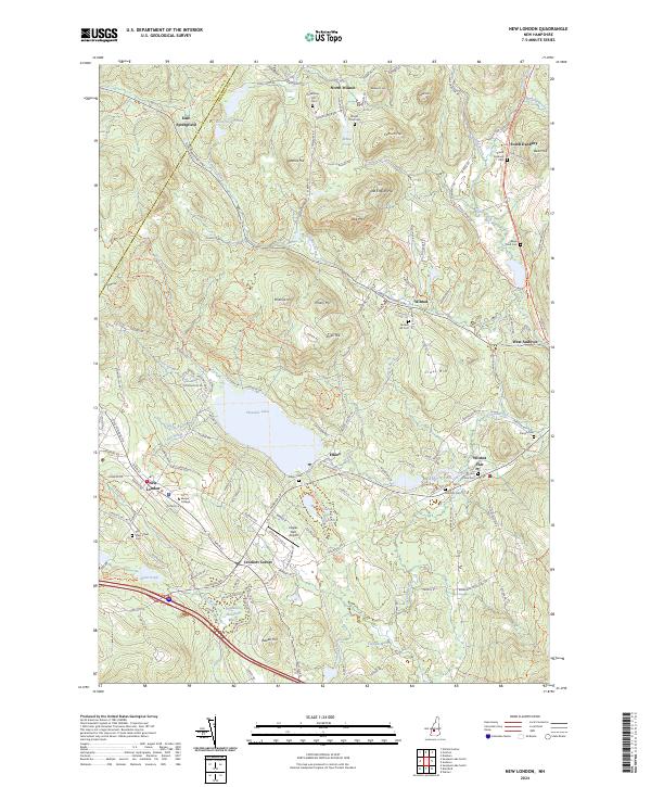 New London topographic map thumbnail