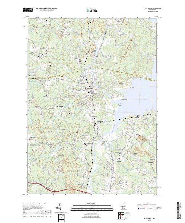 Newmarket topographic map thumbnail