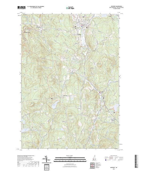 Newport topographic map thumbnail