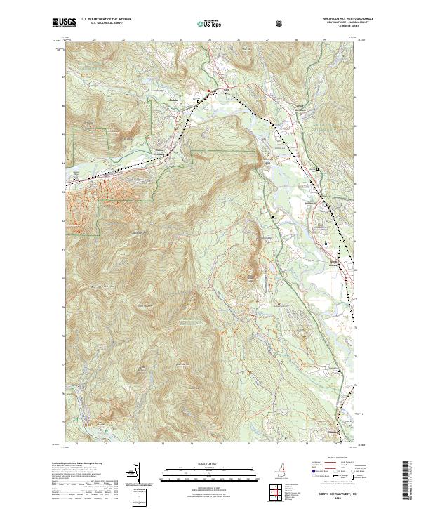 North Conway West topographic map thumbnail
