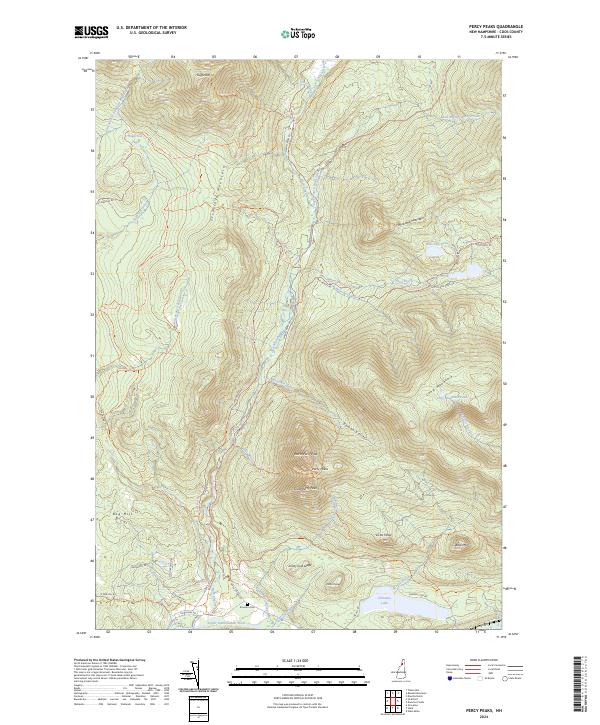 Percy Peaks topographic map thumbnail