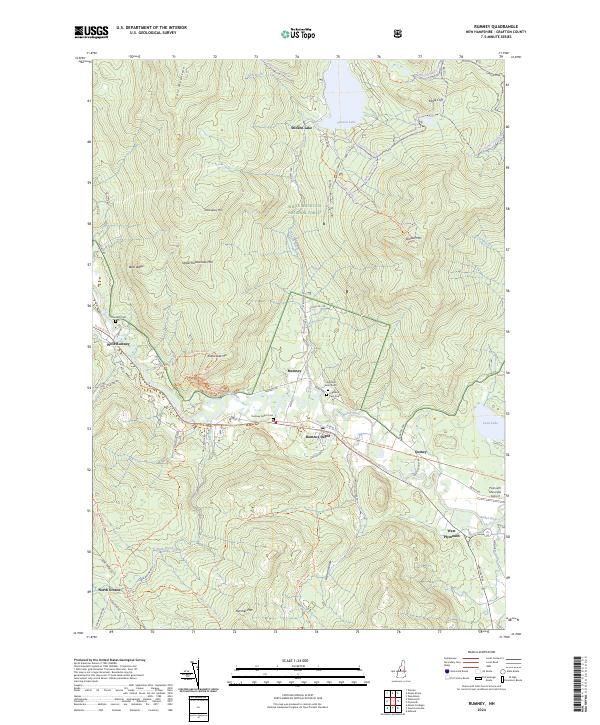 Rumney topographic map thumbnail