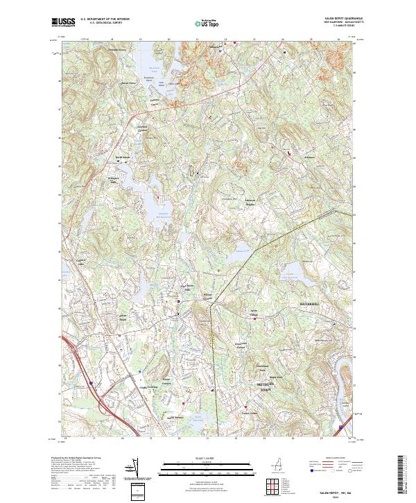 Salem Depot topographic map thumbnail
