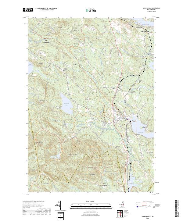 Sanbornville topographic map thumbnail