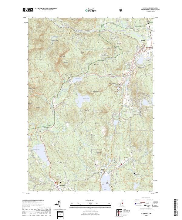 Silver Lake topographic map thumbnail