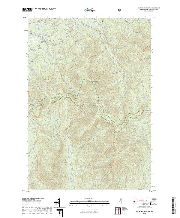 South Twin Mountain topographic map thumbnail