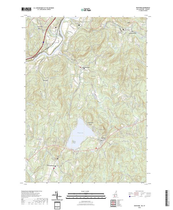Spofford topographic map thumbnail