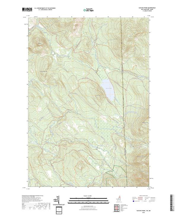Success Pond topographic map thumbnail