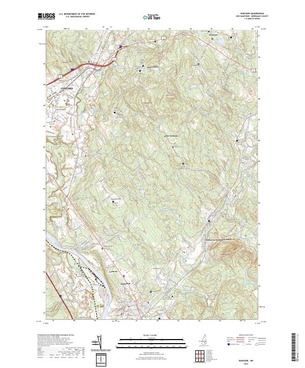 Suncook topographic map thumbnail