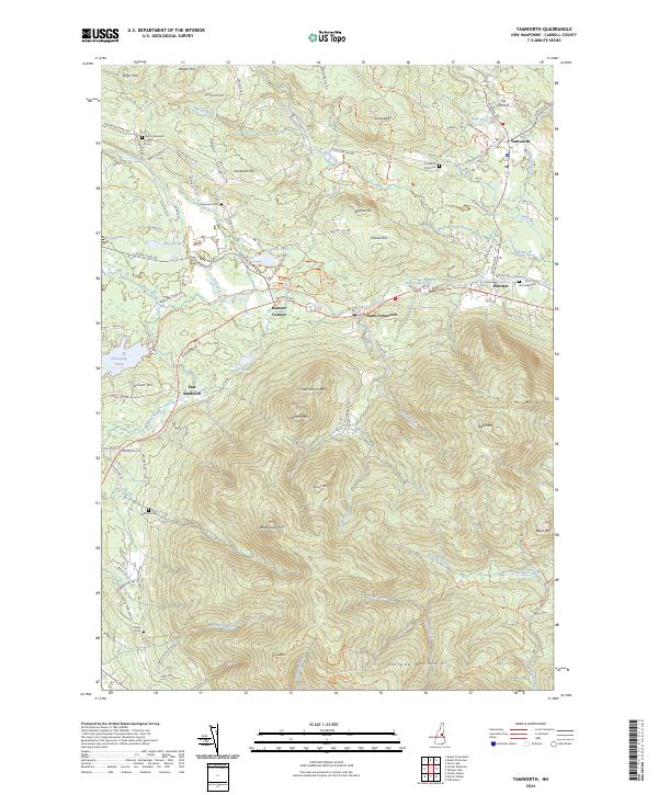 Tamworth topographic map thumbnail