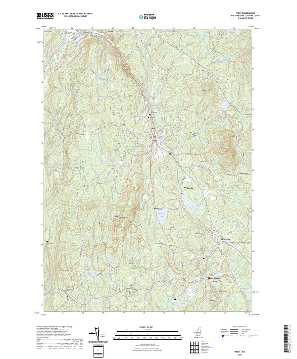Troy topographic map thumbnail