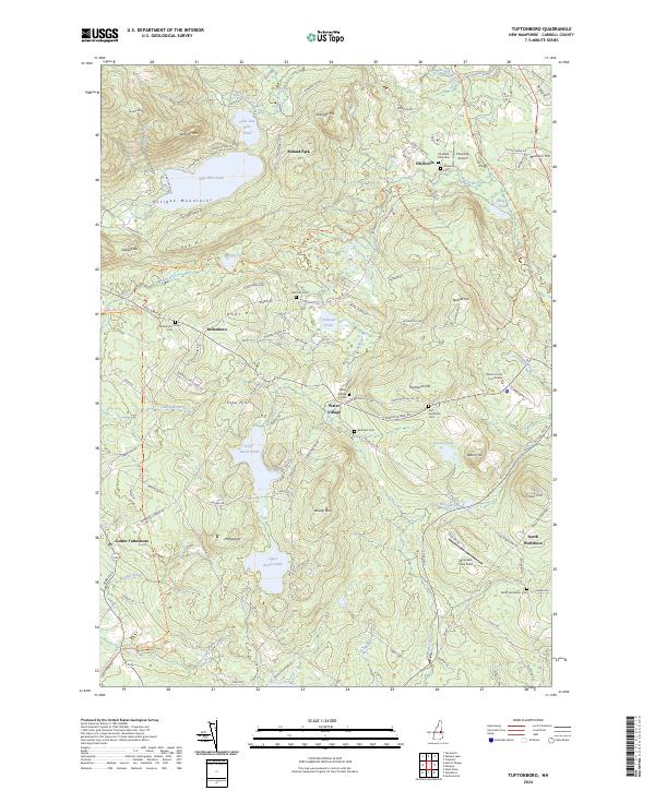 Tuftonboro topographic map thumbnail