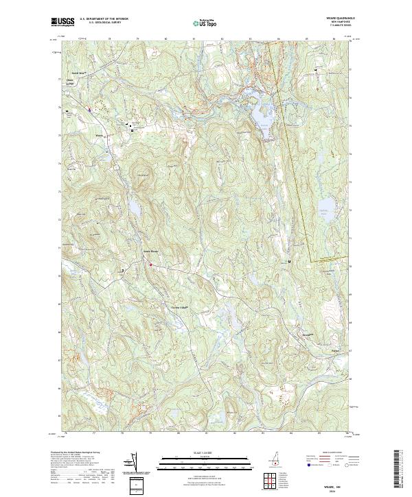 Weare topographic map thumbnail