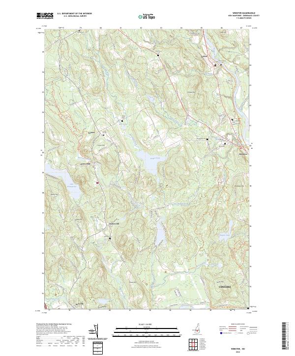 Webster topographic map thumbnail