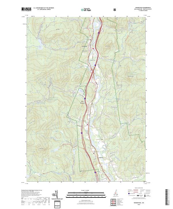 Woodstock topographic map thumbnail