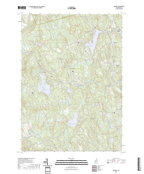 Deering topographic map thumbnail