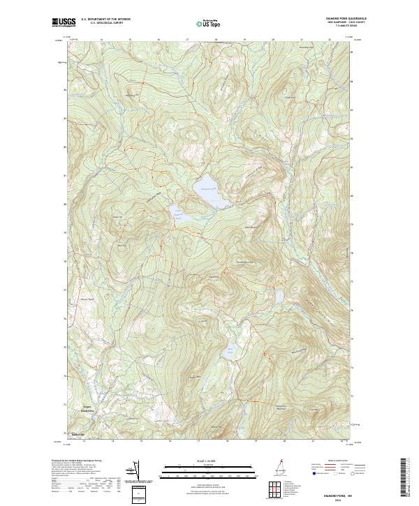 Diamond Pond topographic map thumbnail