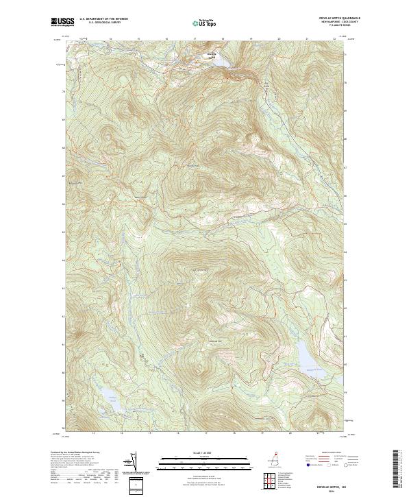 Dixville Notch topographic map thumbnail