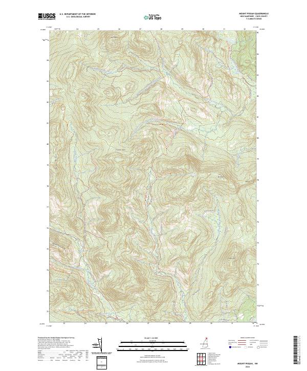 Mount Pisgah topographic map thumbnail