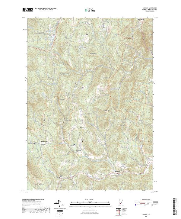 Andover topographic map thumbnail