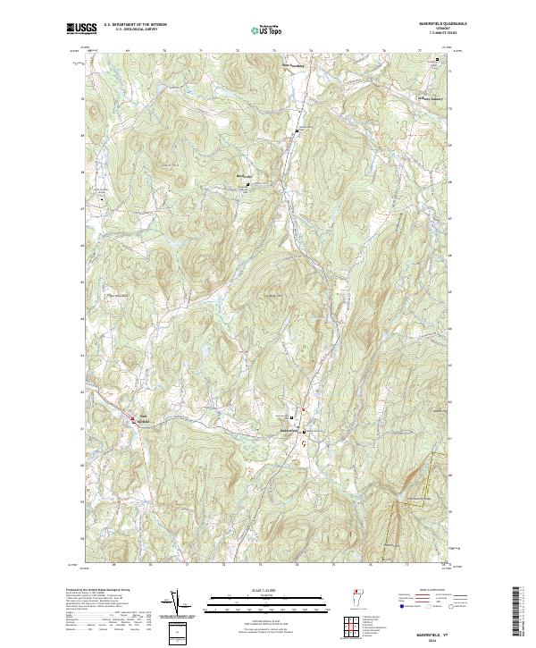 Bakersfield topographic map thumbnail