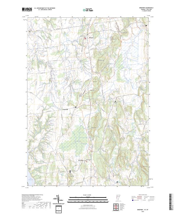 Bridport topographic map thumbnail