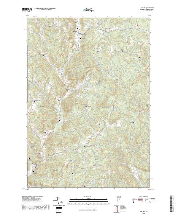 Chelsea topographic map thumbnail